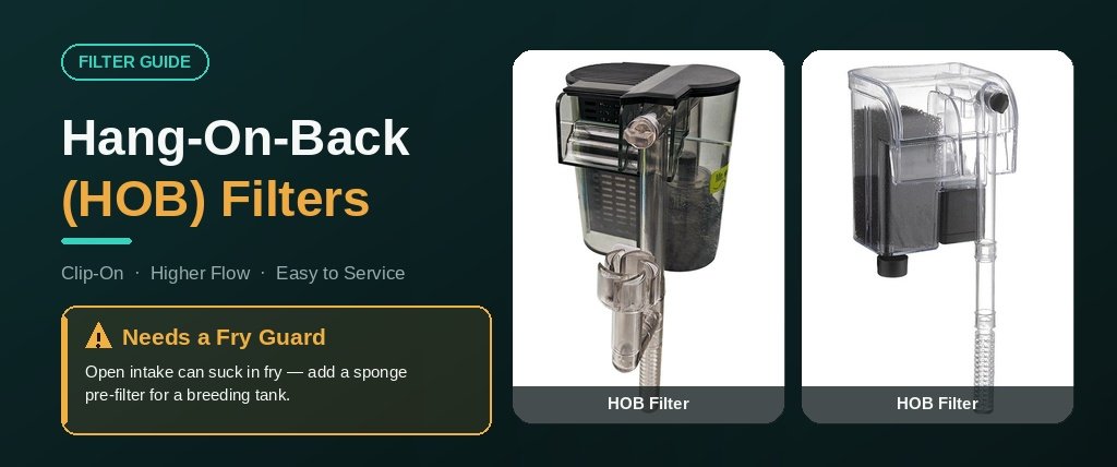 Hang on back filters for guppy tanks guide banner